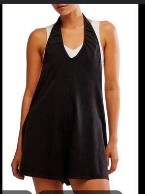 NEW FP MOVEMENT by Free People Hot Shot Halter Romper Size XL NWT🌷